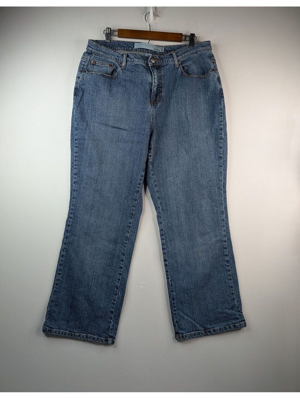 VTG 90's Venezia Blue Denim Bootcut Petite Jeans Size 20 Petite